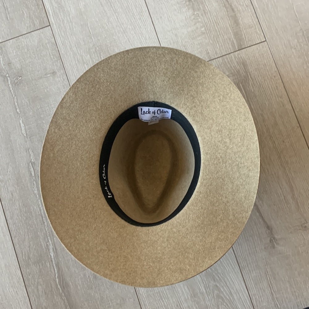 NWOT LACK OF COLOR TAN 100% AUSTRALIAN WOOL HAT SIZE 57M (M) PRISTINE CONDITION - Picture 9 of 10